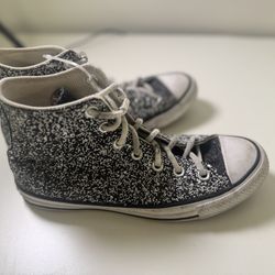 Women’s black and glitter converse size 7 1/2