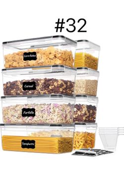 8PCS Airtight Food Storage Containers with Lids