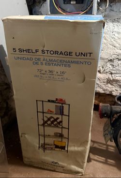 Foundations 5-Shelf Wire Unit, NIB