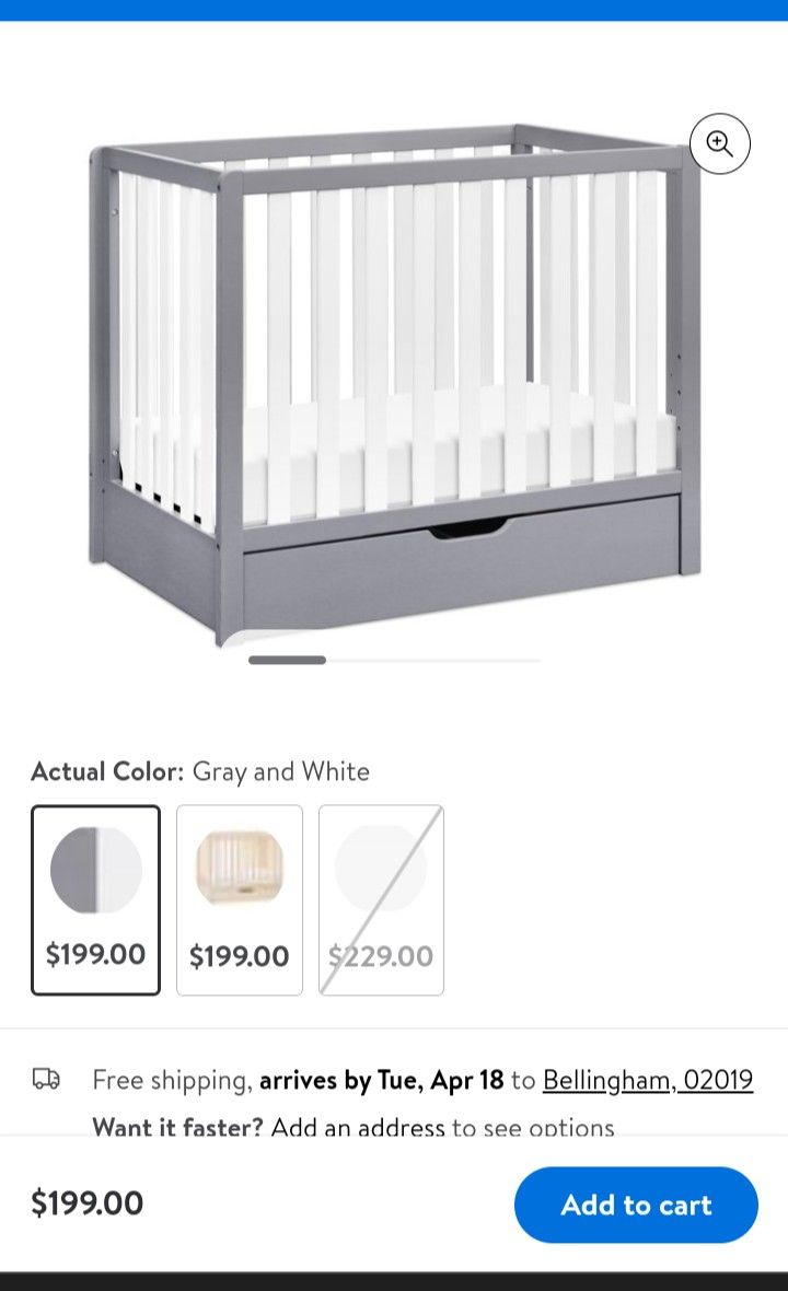 Carter Coby 4 In 1 Convertible Mini Crib With Trundle