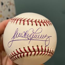 Sandy Alomar jr signed baseball 