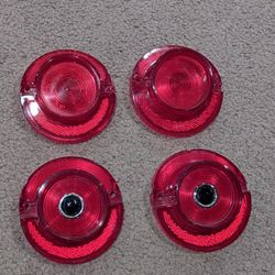 1964 Chevy Impala Super Sport Tail Lenses Four Pack, (2 Blue Dot,2 Reg).