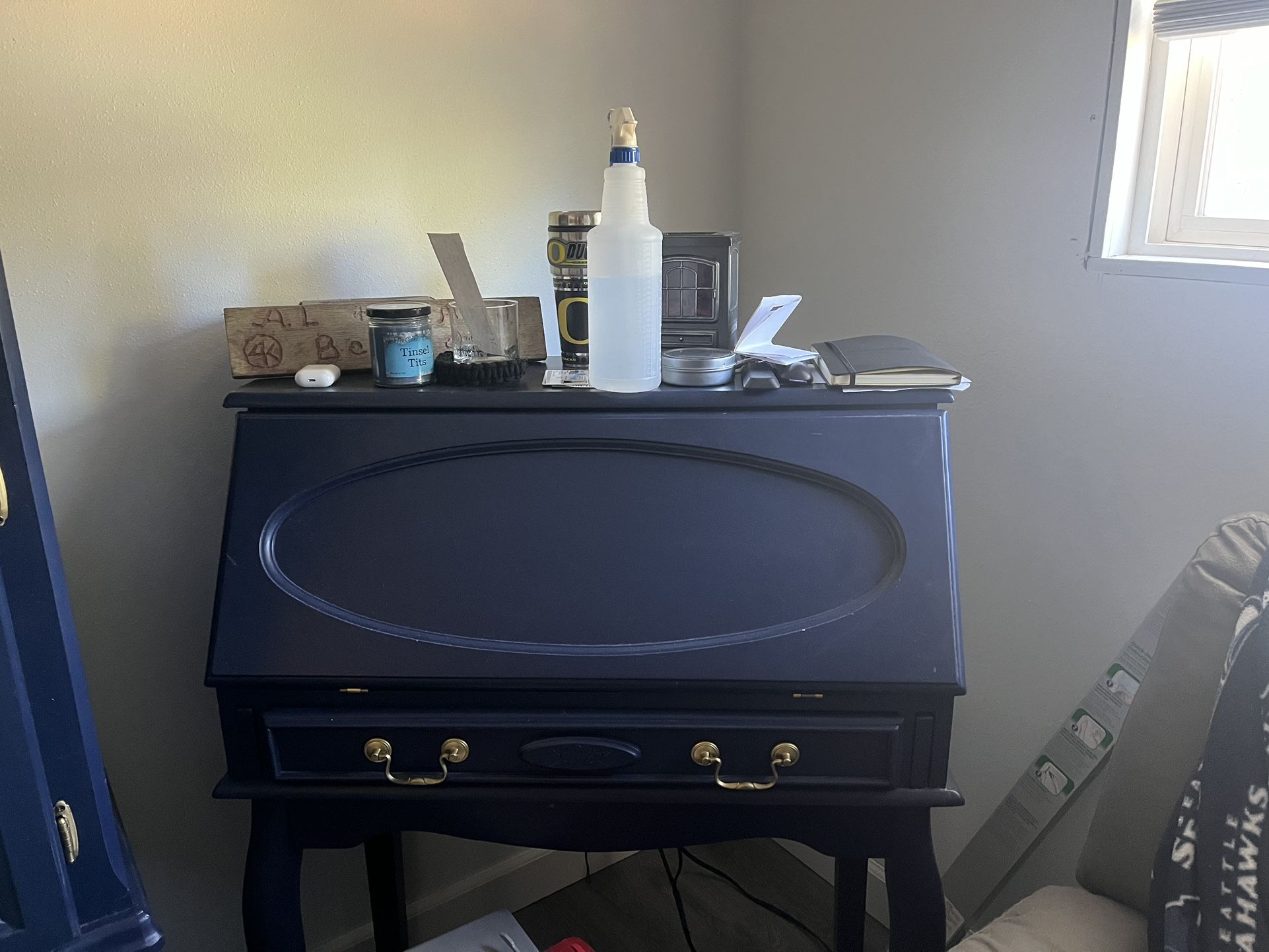 Navy Writing Desk