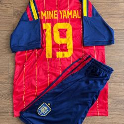 Lamine Yamal Spain Jersey Kids Set