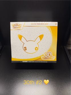 Pokémon 🐯💛 Tcg 30TH Anniversary ETB Elite Trainer Box Factory Sealed New (2)