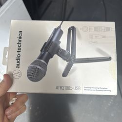 Podcast Microphone - Audio-technica + Arm Stand! (Brand New)