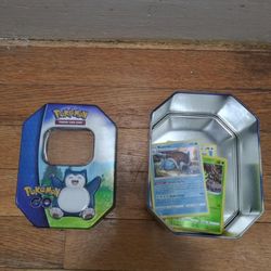 Tin Of Random Pokemon Cards 40 Cards Altogether 4 Holographic Cards. Message me anytime if interested will send more pictures or videos thank you.