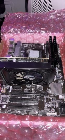 AMD Motherboard with CPU, RAM and GPU Bundle