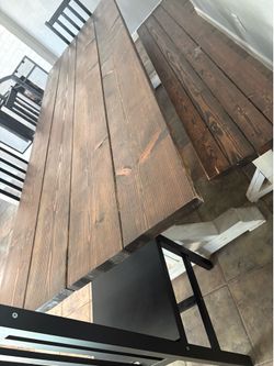 Heavy wooden table