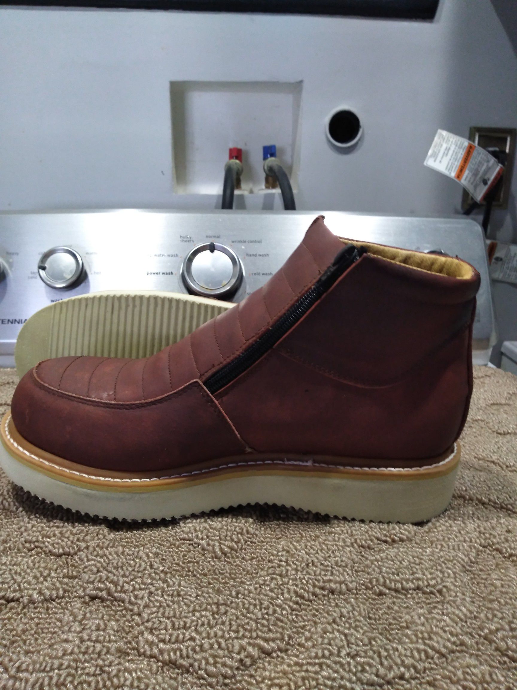 Mexican Leather Work Boots-Bota de Mexico de Piel