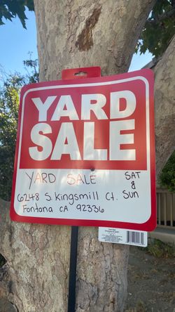 YARD SALE IN SIERRA LAKES