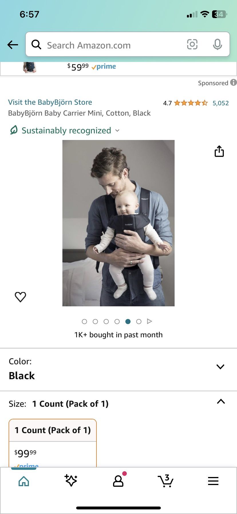  Baby Bjorn Carrier 