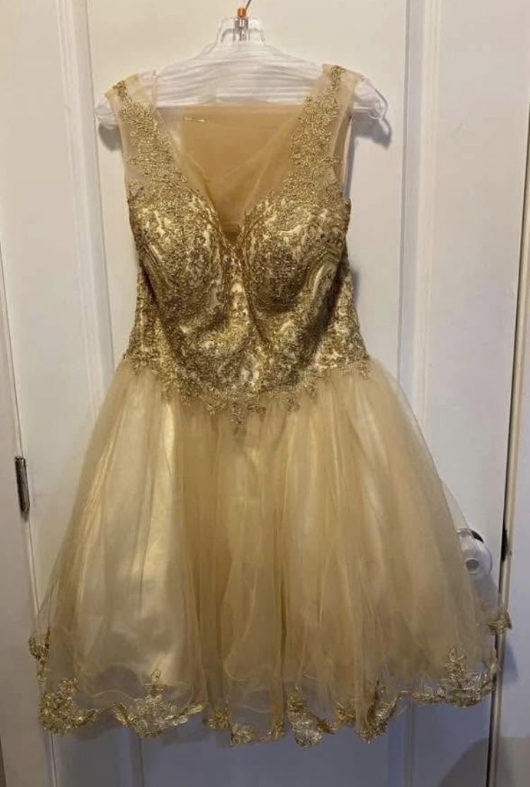 New Prom Nude Ball Gown Size 14 Must pick up serious