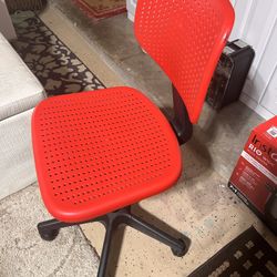 Red Revolving Chair 