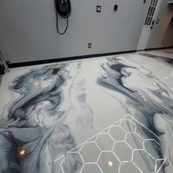 Metallic Epoxy Floor (solid/flakes,metallic)