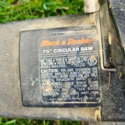 Black &  Decker circular saw