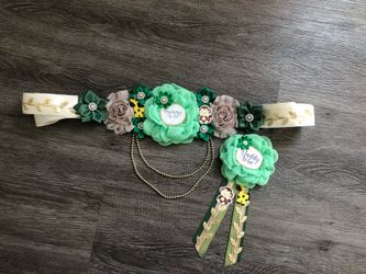 Cinto de maternidad/ Maternity belt/ Baby Shower belt/Maternity Sash/ Handmade/Hecho a Mano/ Baby Shower belt