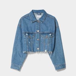 Cazadora Denim Cropped