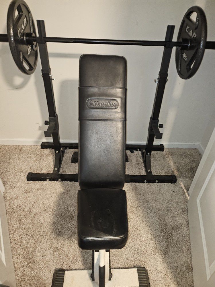 Weights workout bench 