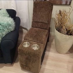 Tree Bark Dark Wood Brown Console Table w/ Storage 