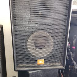 JBL SR-X PA Speakers With Stands