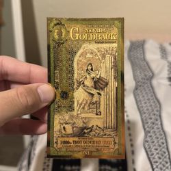 $13 per 1 Nevada Goldback  1/1000 Troy ounce 24K Gold bill