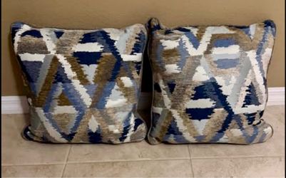 Dual Sided Throw Pillows 22” x 22”