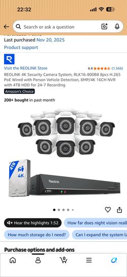 REOLINK 4K Security Camera System