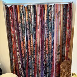 Bohemian Shower Curtain With Hooks And Plastic Shower Curtain 