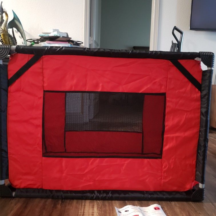 Sportpet spd large top portable dog kennel