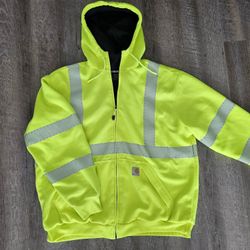 Carhartt Hi Vis Sweatshirt Hoodie XL