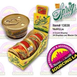 Sprig Canister Air Freshener, Made in the USA Since 1959 - Vanilla