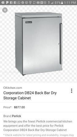 Perlick Dry Storage Commercial Liquor Cabinet