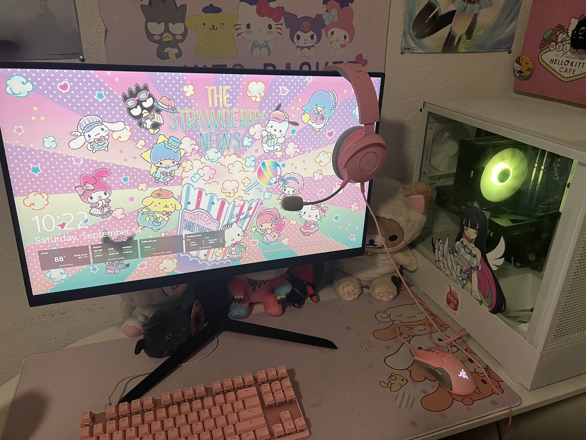 gaming pc + monitor