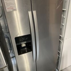 Whirlpool Stainless Steel 33” Wide Side-by-Side Refrigerator - 21 Cu. Ft.