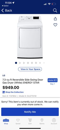 MIDEA Gas Dryer White