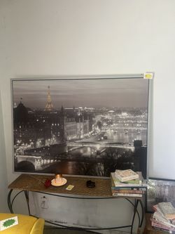 Stunning  Large  Framed  Paris  