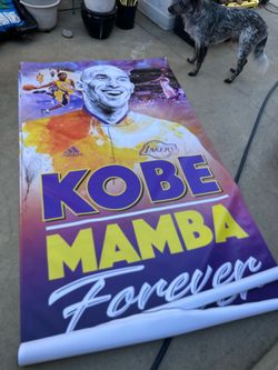 Kobe Mamba forever vinyl banner
