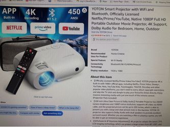YOTON Smart Projector with WiFi and Bluetooth