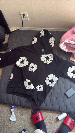 Black Denim Tears Hoodie, Large