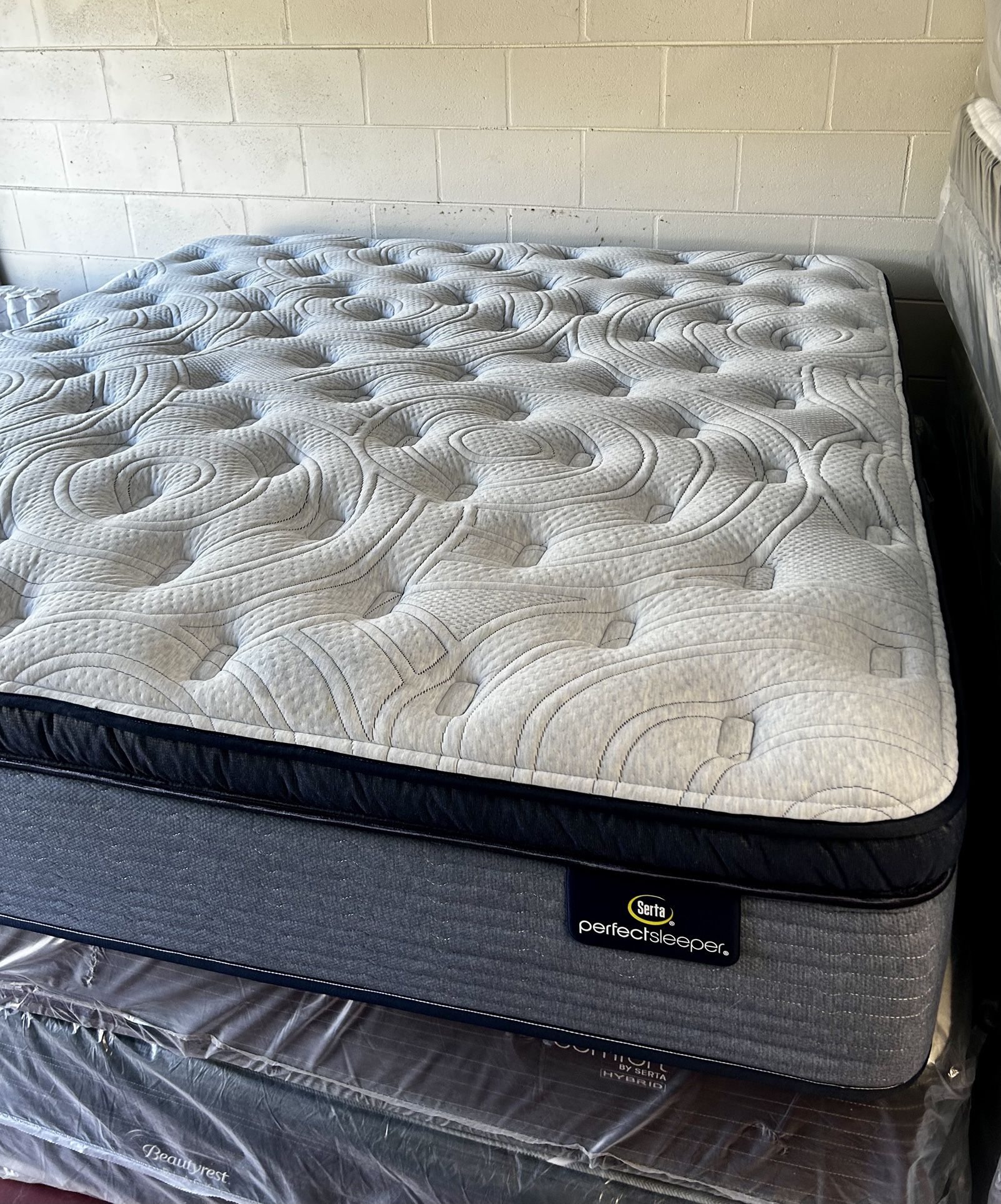 King Size Mattress Serta Perfect Sleeper 14” Inches Thick Pillow Top With Its Plastic Direct From Factory Same Day Delivery 🚚
