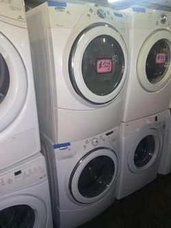Whirlpool front load washer and electric set working perfectly with 4 months warranty