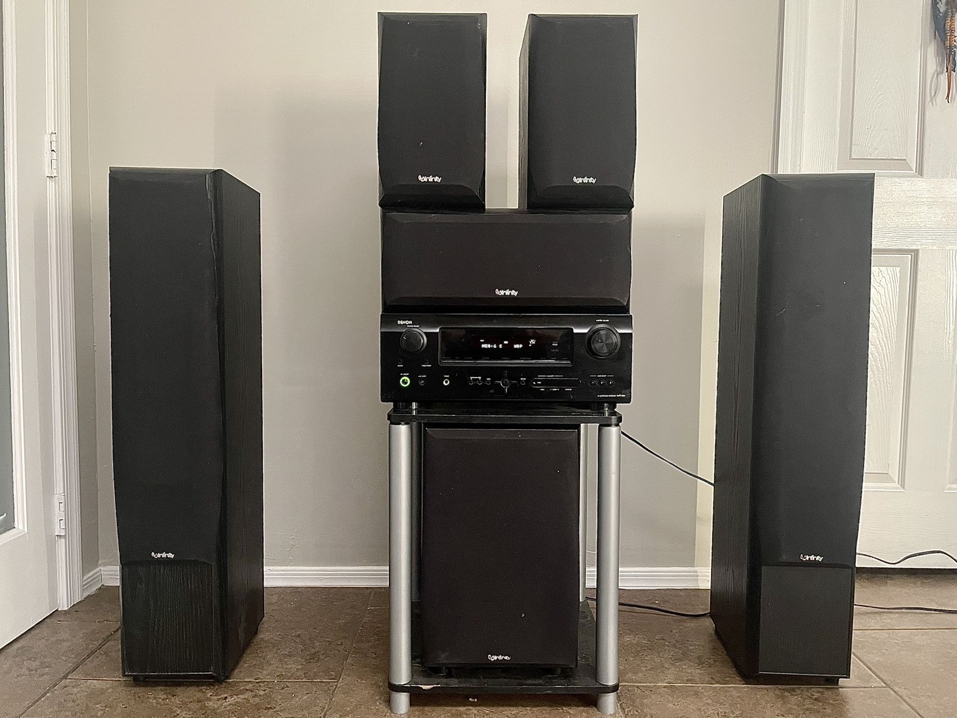 DENON and INFINITY 5.1 HD Home Theater Surround System w/ Bluetooth