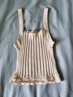 Ribbed Sweater Cami Top