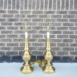 Vintage Stiffel Brass Lamps 
