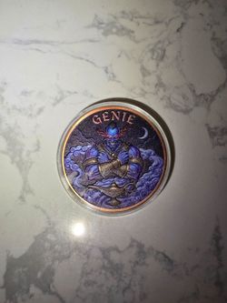 2026 Republic of Liberia "Genie" 5 oz Colorized .999 Fine Copper Coin