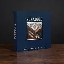 Scrabble Deluxe Vintage Edition – Wooden Cabinet with Rotating Base