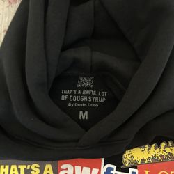 Awful Lotta Cough Syrup Hoodie Black Size M