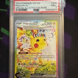 Pikachu EX 238 Surging Sparks PSA 9