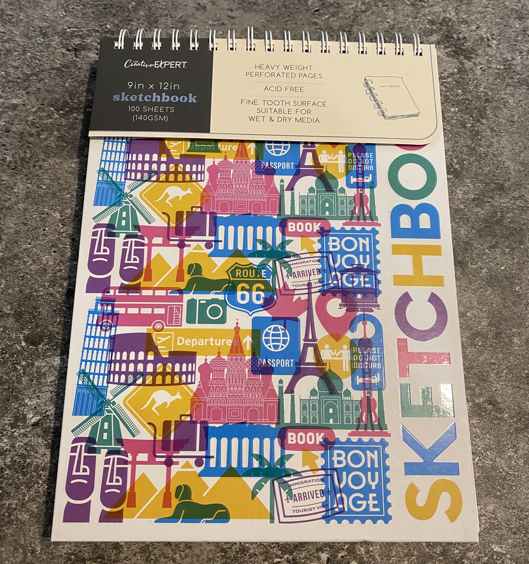 Creative 9" x 12" Sketchbook - Perfect for Illustration, Drawing & Journaling